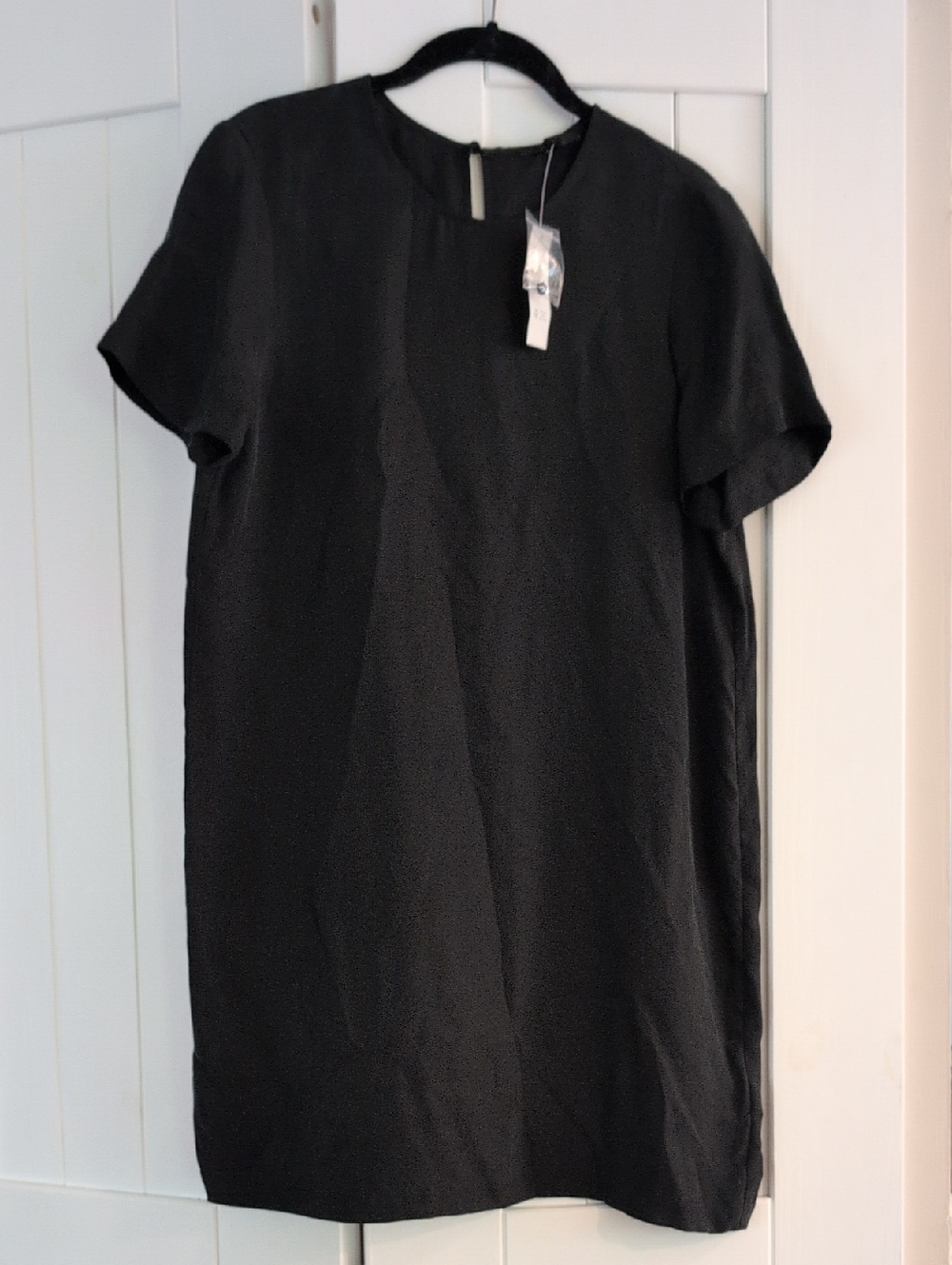J. Crew Black Short Sleeve Shift Dress